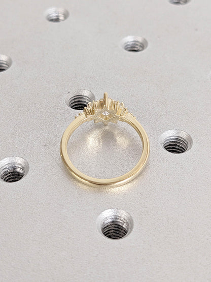 1.2 CT Round Solitaire Moissanite Engagement Ring