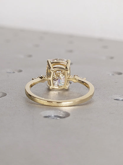 1.2 CT Round Solitaire Moissanite Engagement Ring