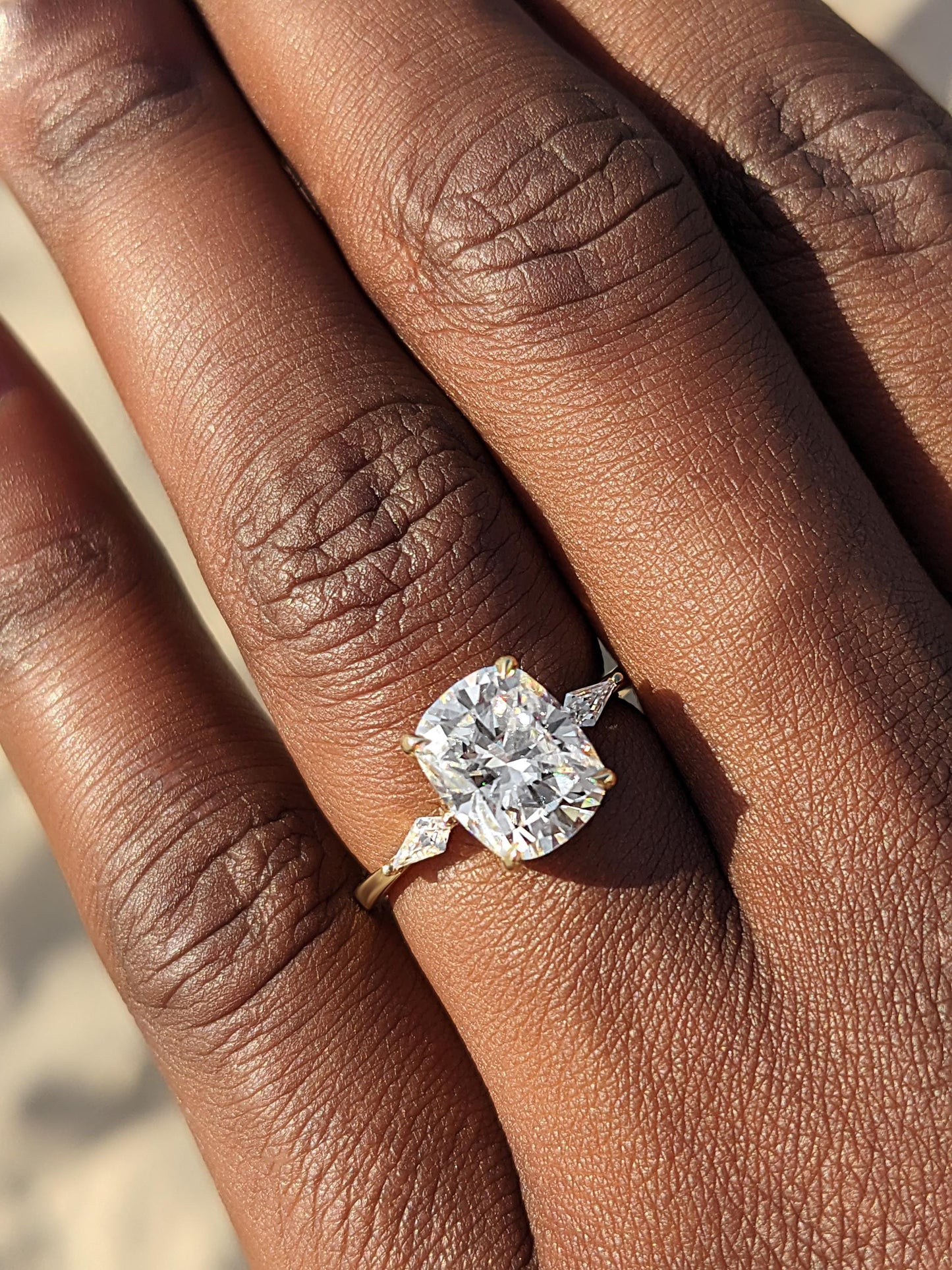 1.2 CT Round Solitaire Moissanite Engagement Ring