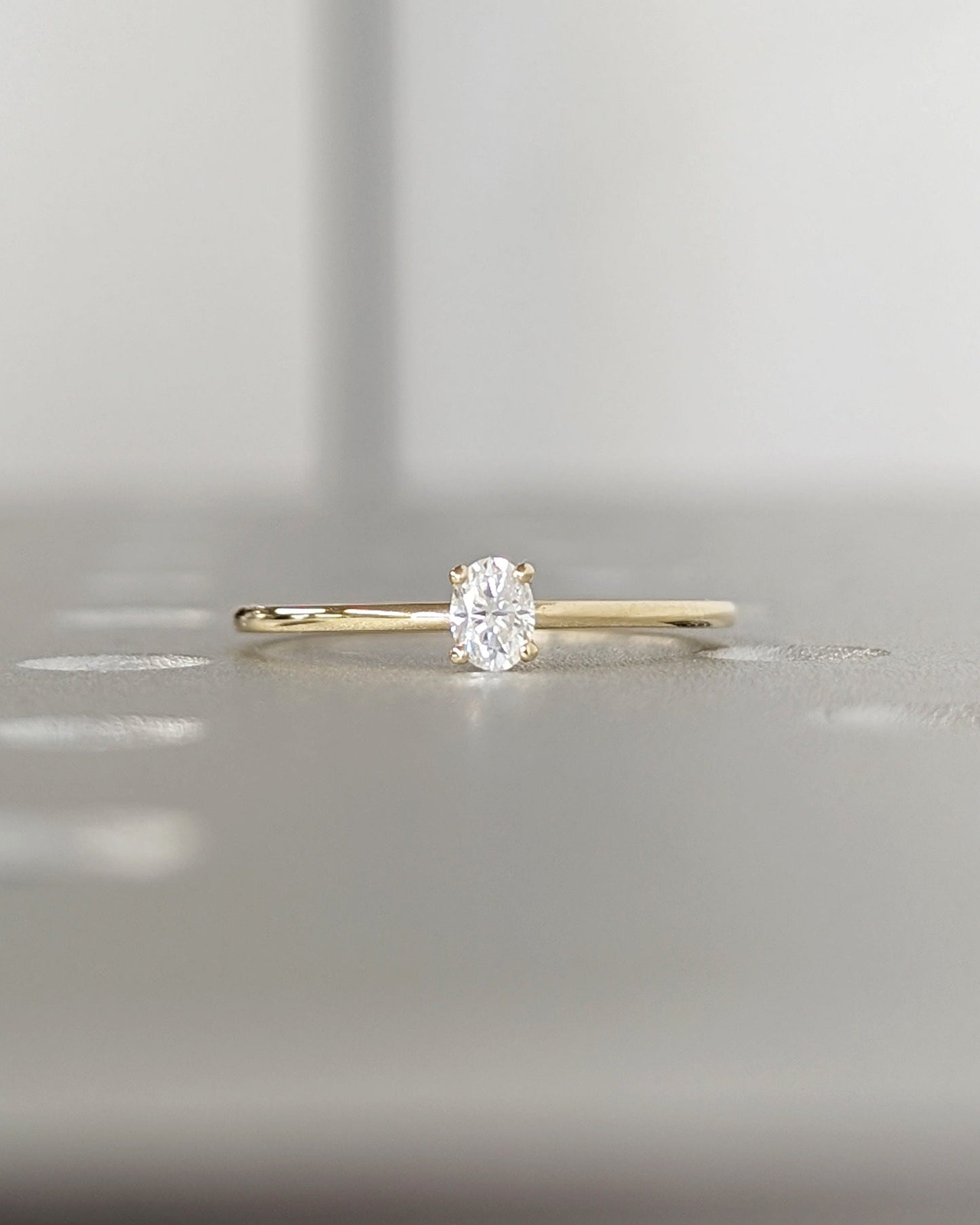 1.2 CT Round Solitaire Moissanite Engagement Ring
