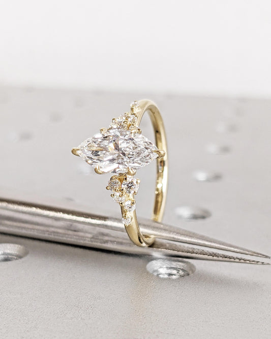 1.2 CT Round Solitaire Moissanite Engagement Ring