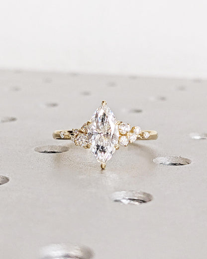 1.2 CT Round Solitaire Moissanite Engagement Ring