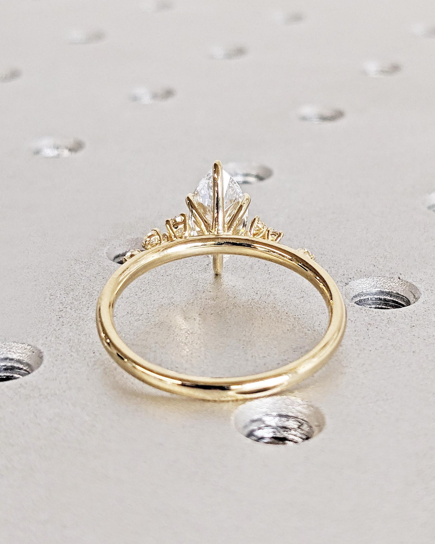 1.2 CT Round Solitaire Moissanite Engagement Ring