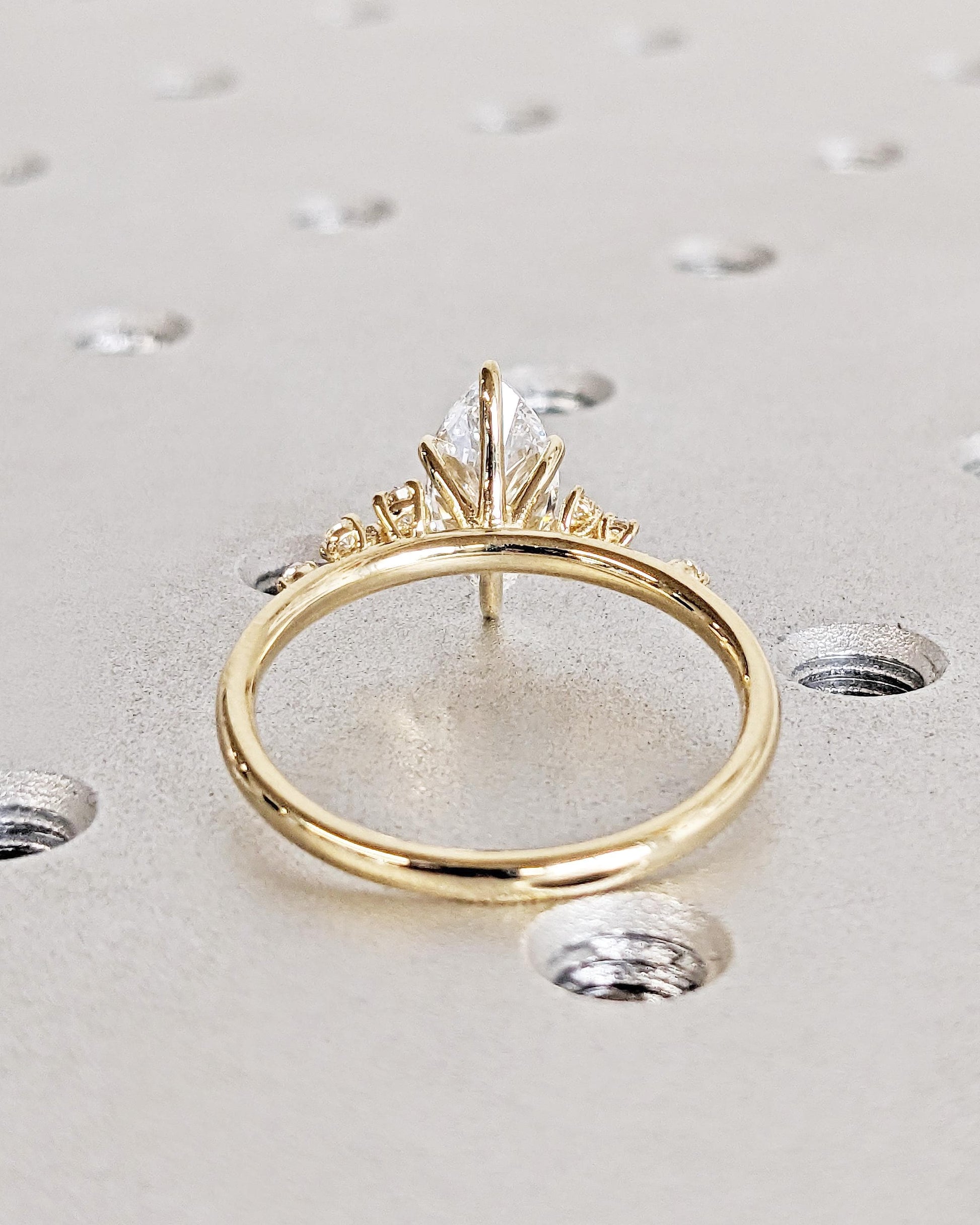 1.2 CT Round Solitaire Moissanite Engagement Ring