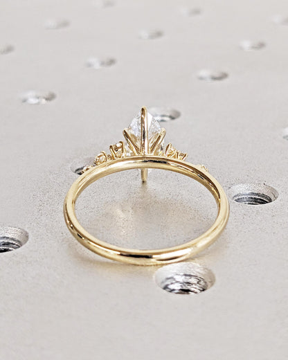 1.2 CT Round Solitaire Moissanite Engagement Ring