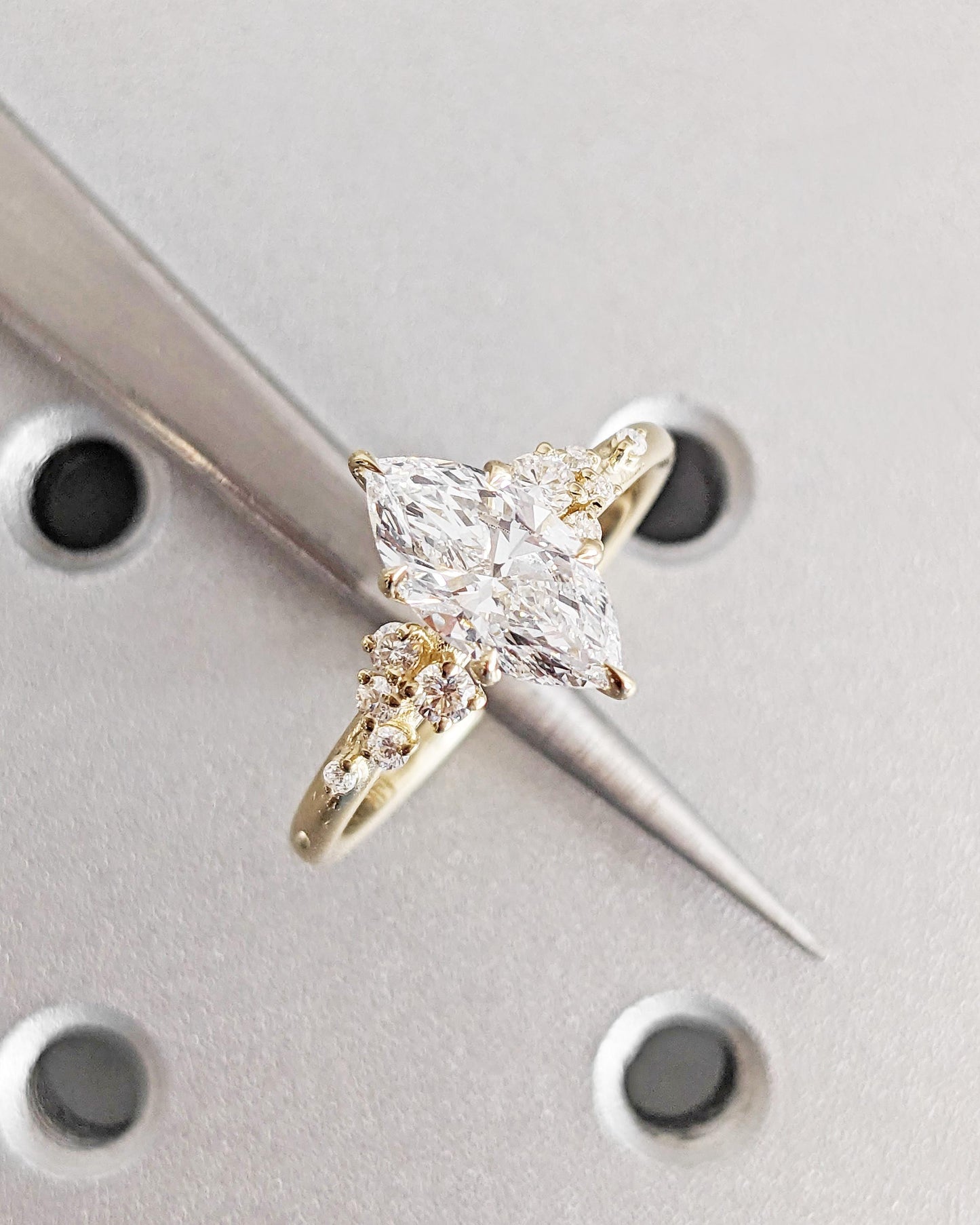 1.2 CT Round Solitaire Moissanite Engagement Ring