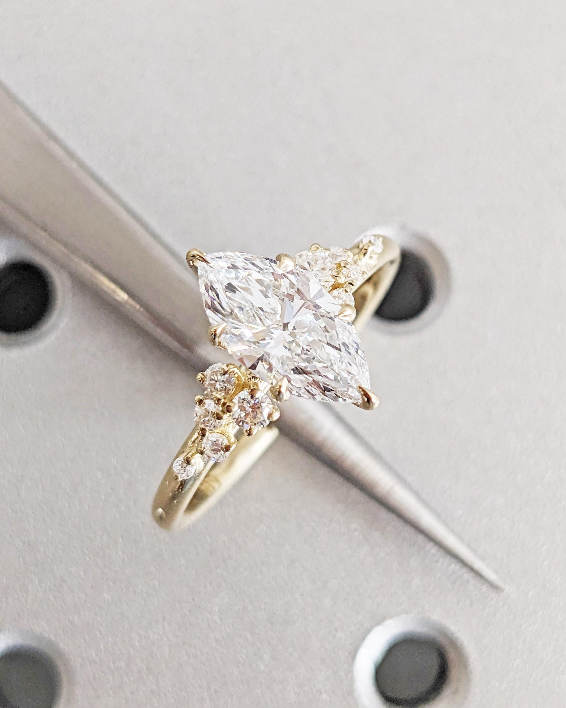 1.2 CT Round Solitaire Moissanite Engagement Ring