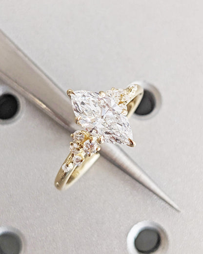 1.2 CT Round Solitaire Moissanite Engagement Ring