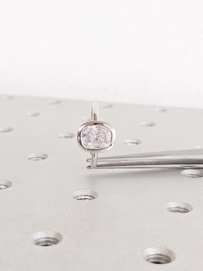 1.2 CT Round Solitaire Moissanite Engagement Ring