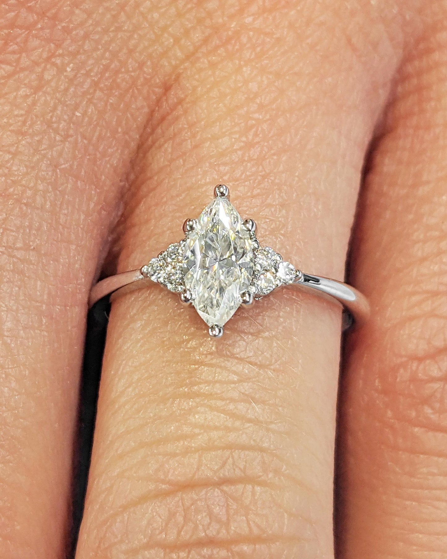 1.2 CT Round Solitaire Moissanite Engagement Ring