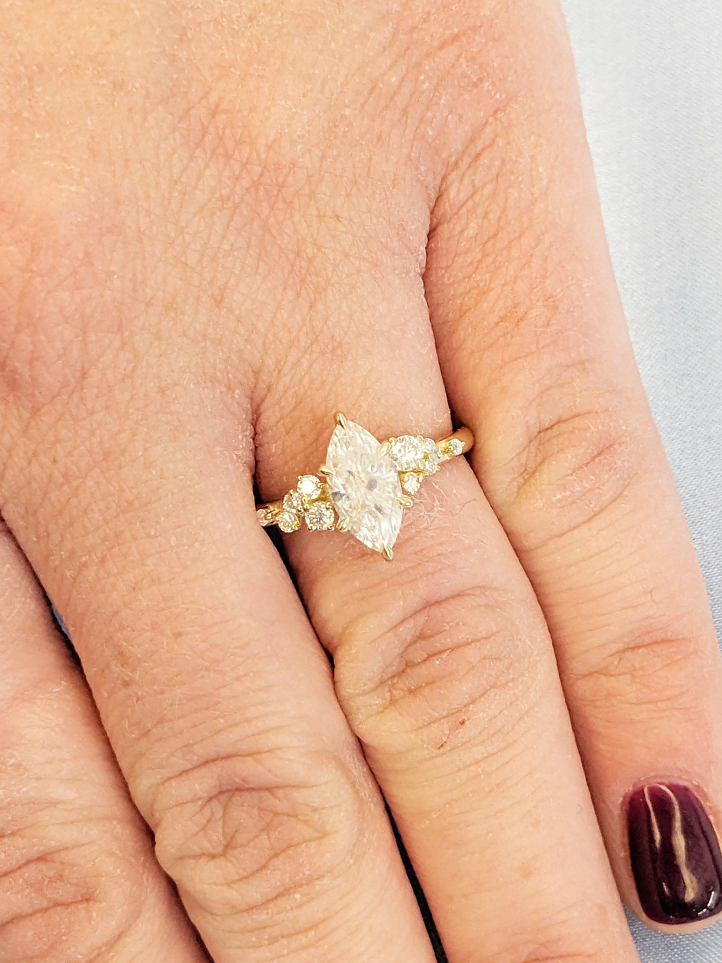 1.2 CT Round Solitaire Moissanite Engagement Ring