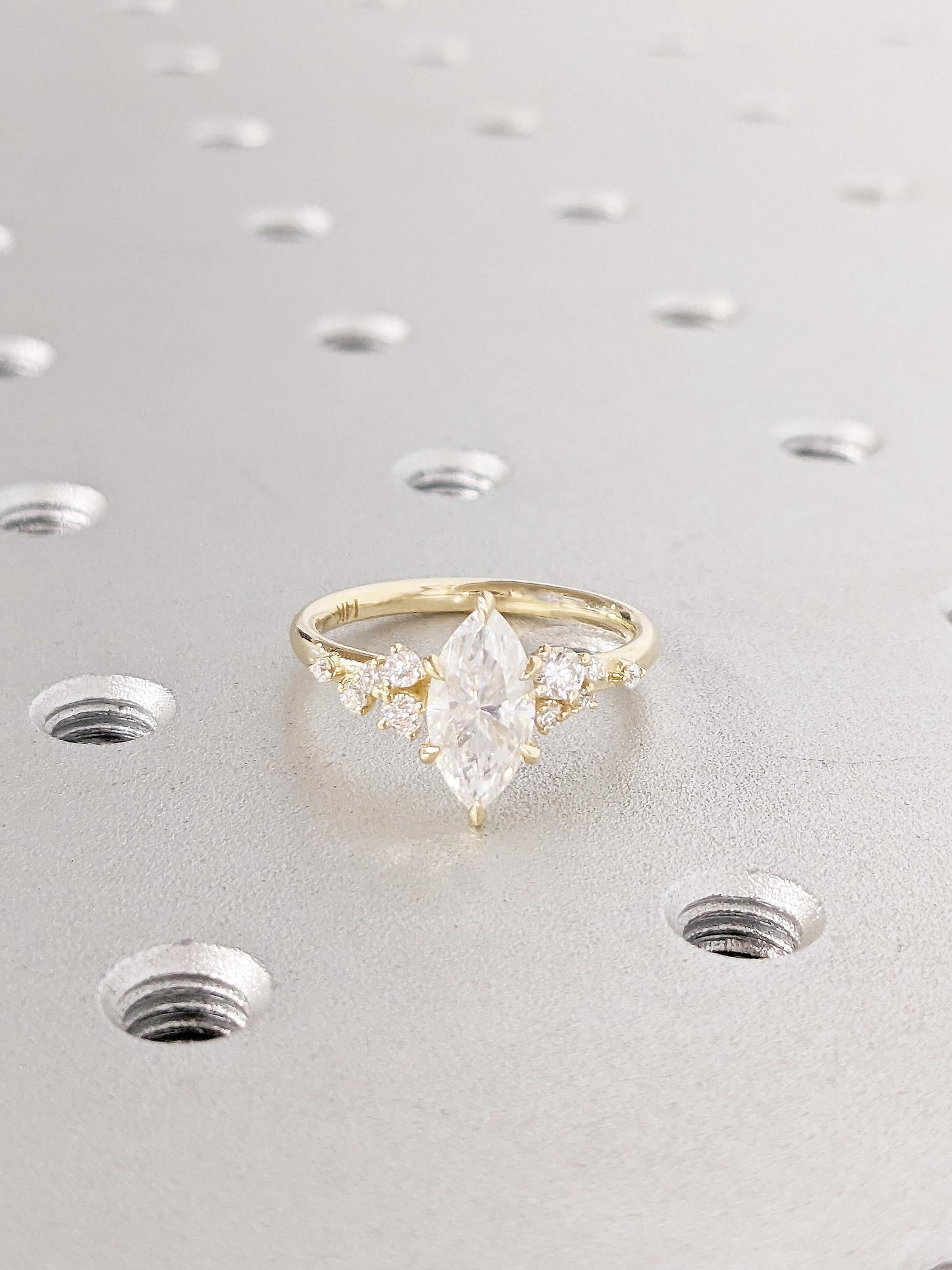 1.2 CT Round Solitaire Moissanite Engagement Ring