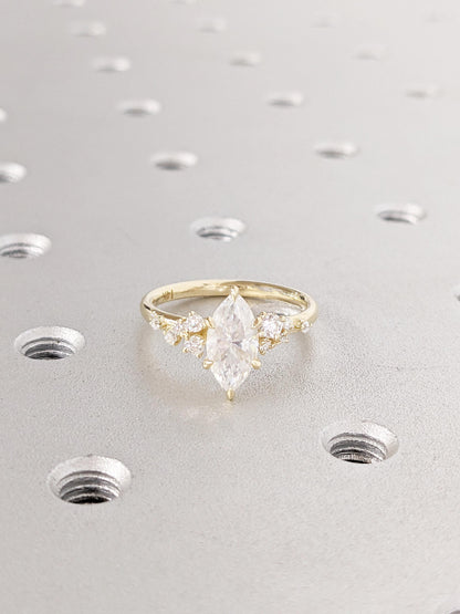 1.2 CT Round Solitaire Moissanite Engagement Ring