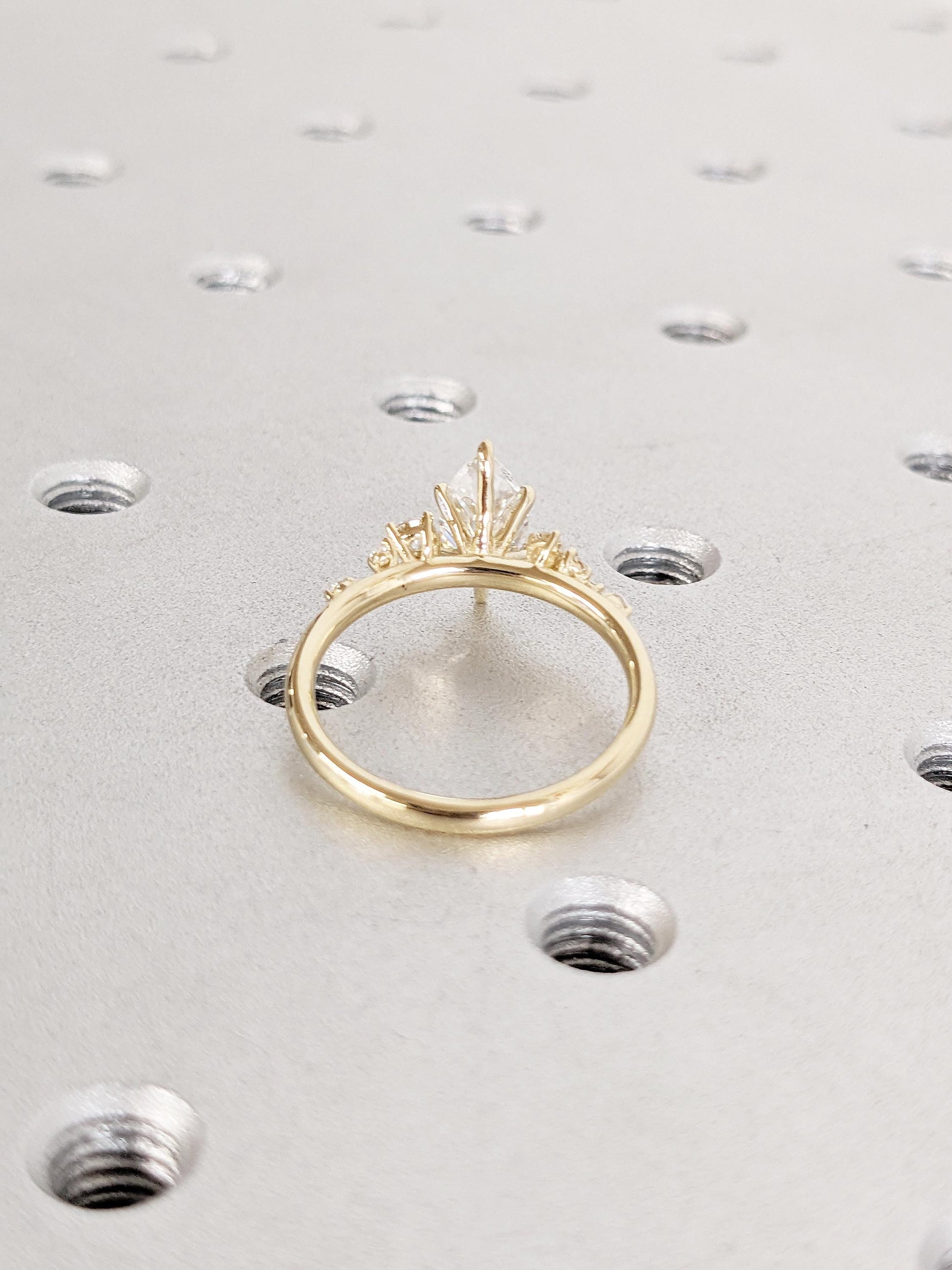 1.2 CT Round Solitaire Moissanite Engagement Ring