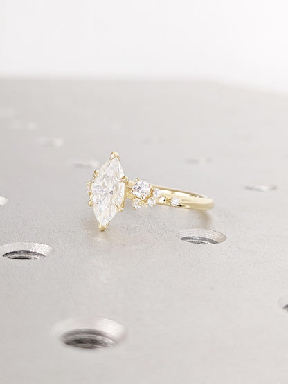 1.2 CT Round Solitaire Moissanite Engagement Ring