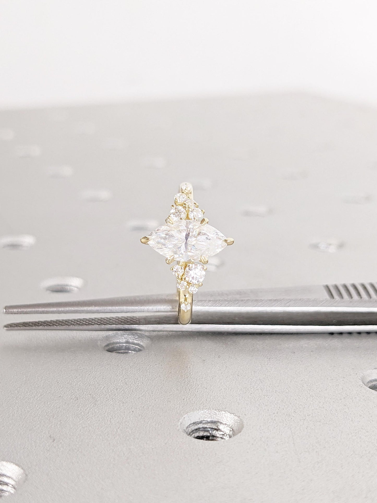 1.2 CT Round Solitaire Moissanite Engagement Ring