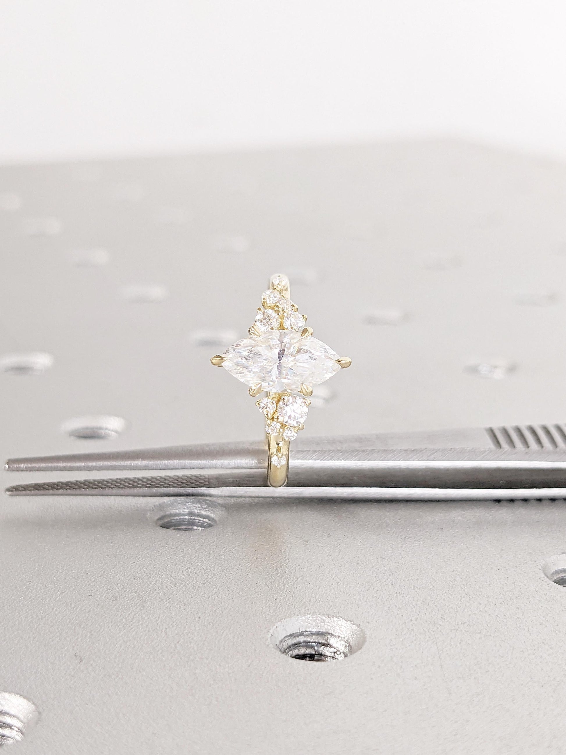 1.2 CT Round Solitaire Moissanite Engagement Ring