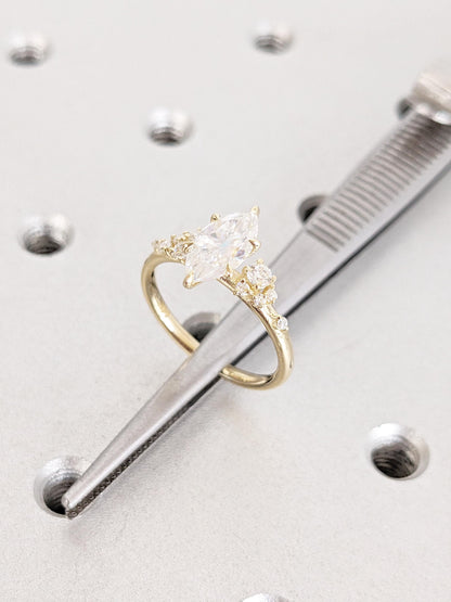 1.2 CT Round Solitaire Moissanite Engagement Ring