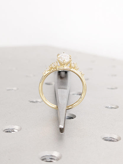 1.2 CT Round Solitaire Moissanite Engagement Ring
