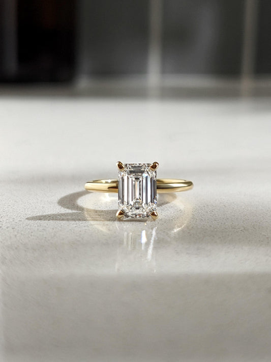1.2 CT Round Solitaire Moissanite Engagement Ring
