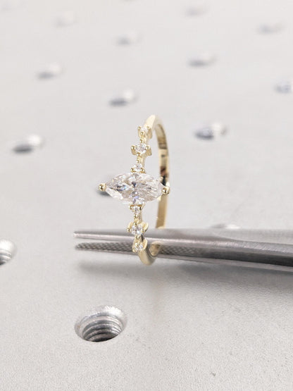 1.2 CT Round Solitaire Moissanite Engagement Ring