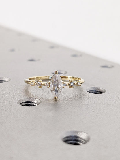 1.2 CT Round Solitaire Moissanite Engagement Ring