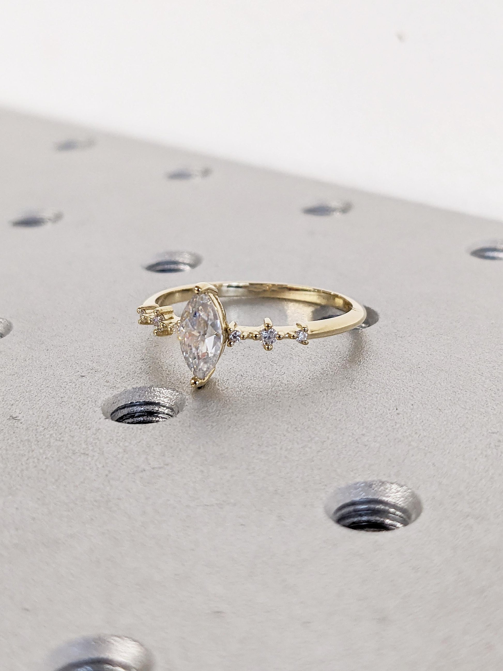 1.2 CT Round Solitaire Moissanite Engagement Ring