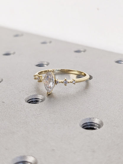 1.2 CT Round Solitaire Moissanite Engagement Ring