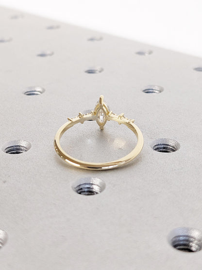 1.2 CT Round Solitaire Moissanite Engagement Ring