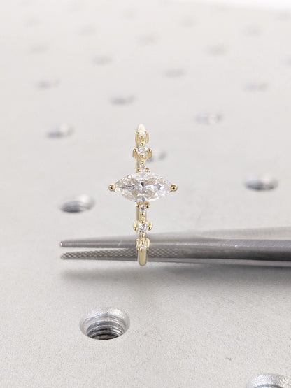 1.2 CT Round Solitaire Moissanite Engagement Ring