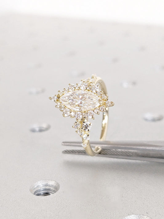 1.2 CT Round Solitaire Moissanite Engagement Ring