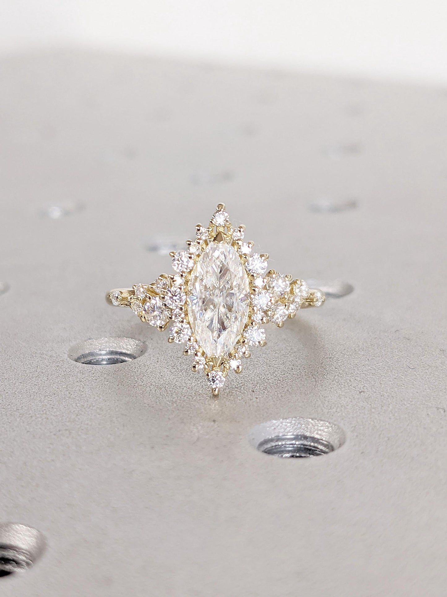1.2 CT Round Solitaire Moissanite Engagement Ring