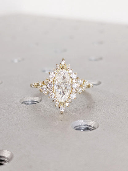 1.2 CT Round Solitaire Moissanite Engagement Ring