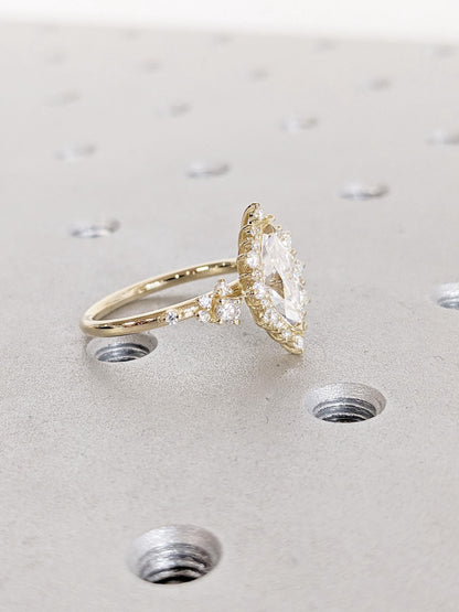 1.2 CT Round Solitaire Moissanite Engagement Ring