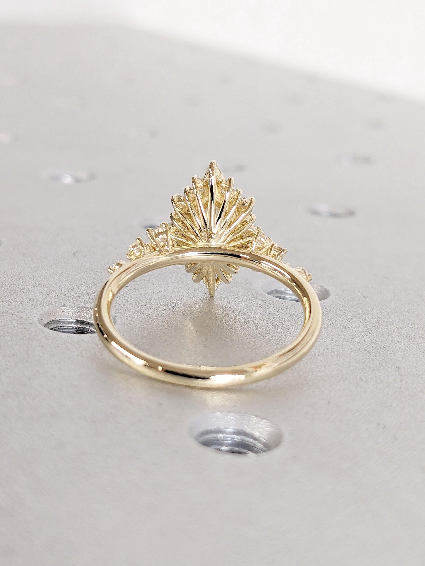 1.2 CT Round Solitaire Moissanite Engagement Ring
