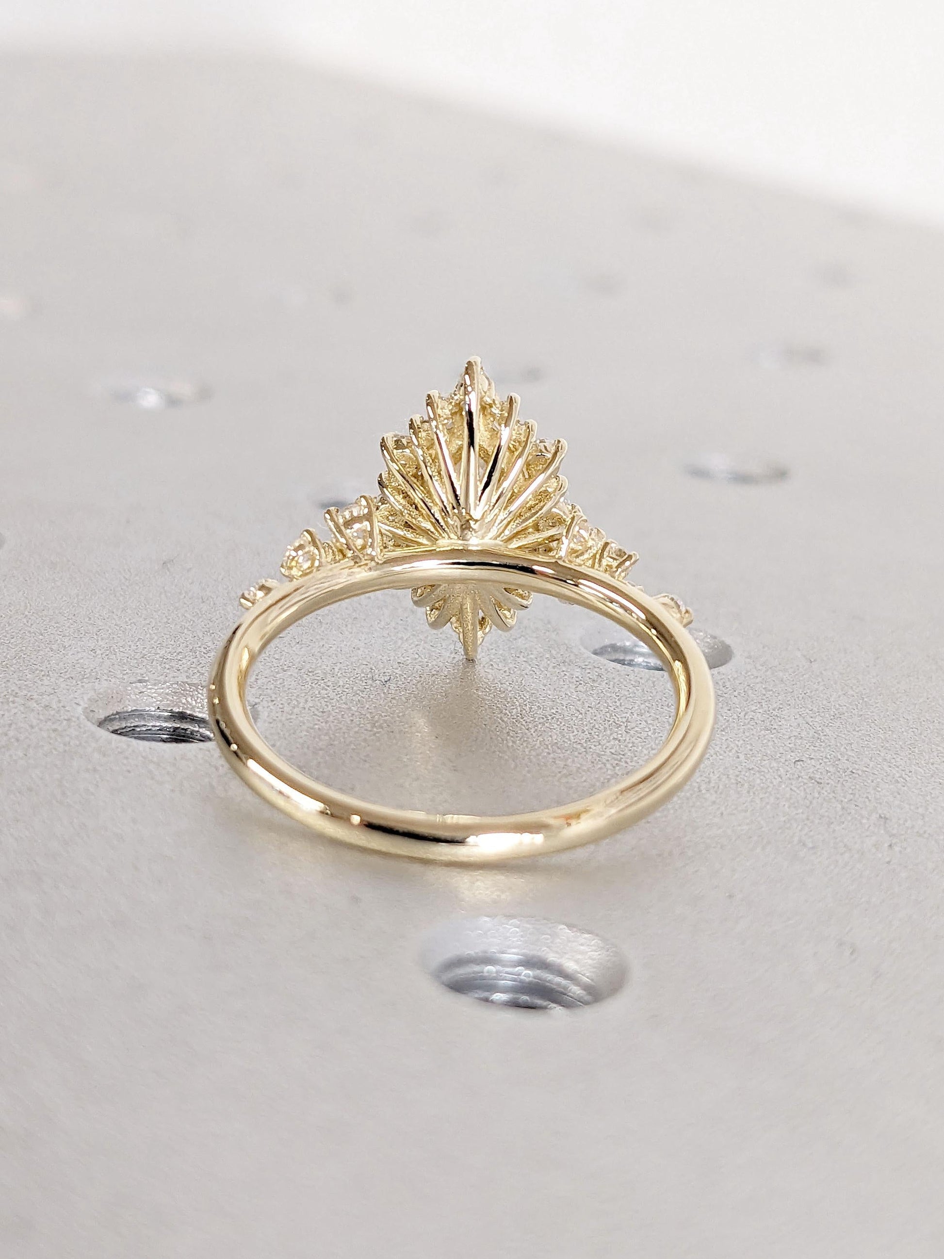 1.2 CT Round Solitaire Moissanite Engagement Ring