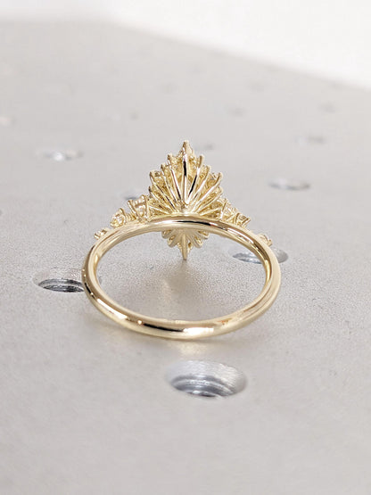 1.2 CT Round Solitaire Moissanite Engagement Ring