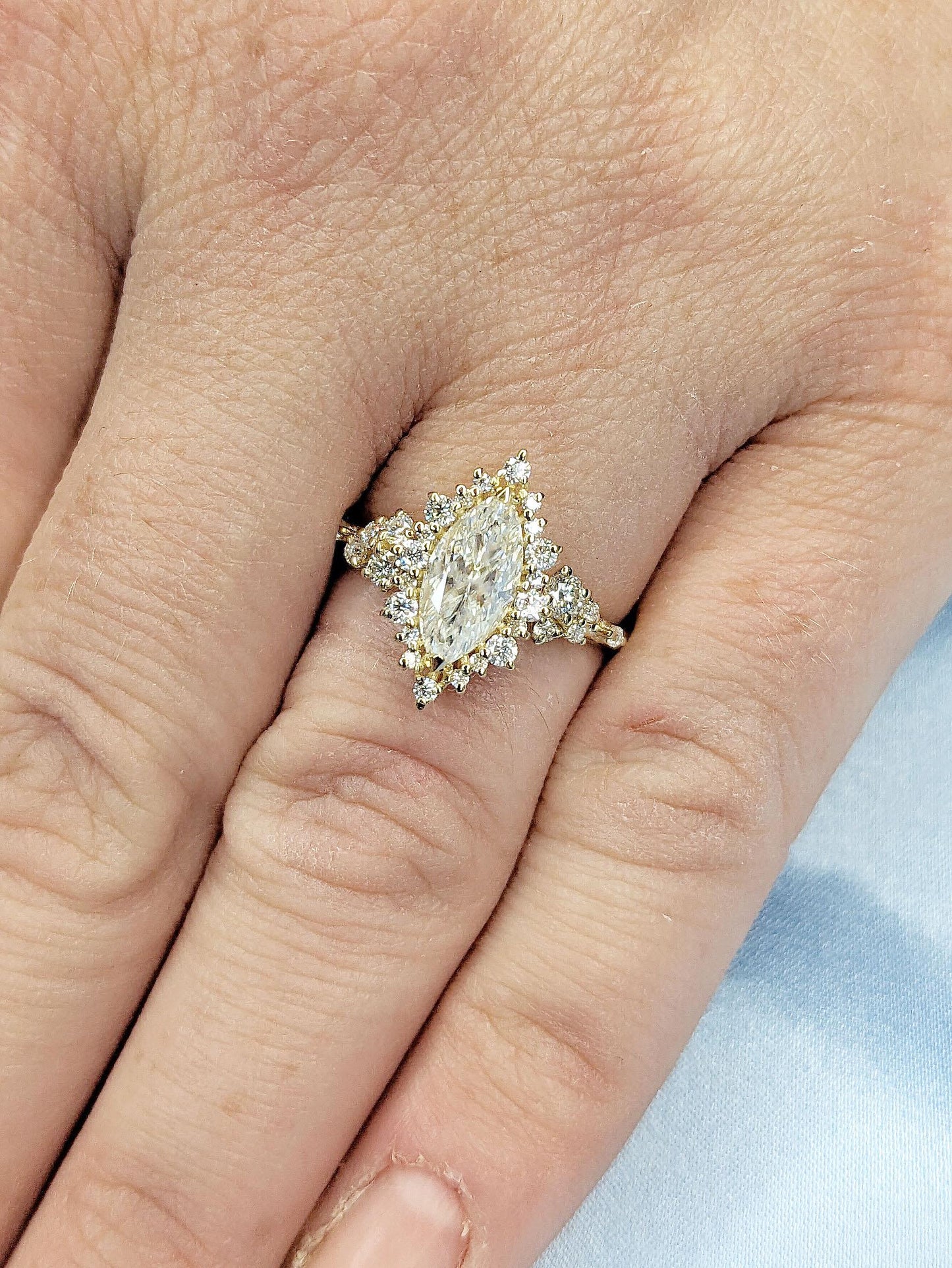 1.2 CT Round Solitaire Moissanite Engagement Ring
