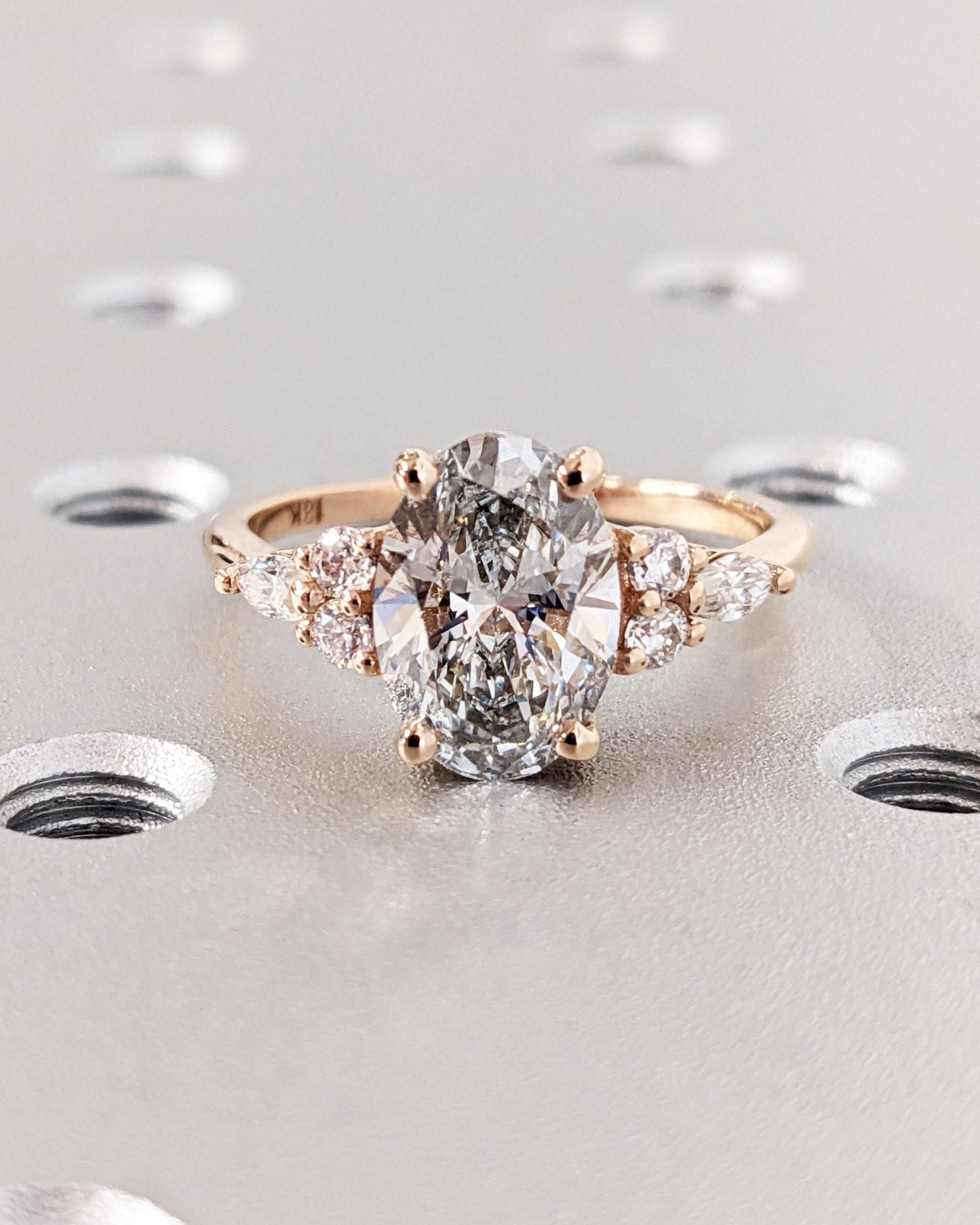 1.2 CT Round Solitaire Moissanite Engagement Ring