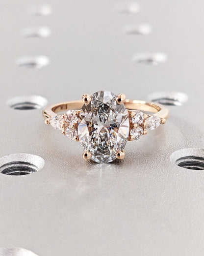 1.2 CT Round Solitaire Moissanite Engagement Ring
