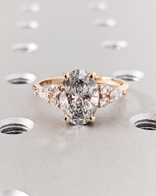 1.2 CT Round Solitaire Moissanite Engagement Ring