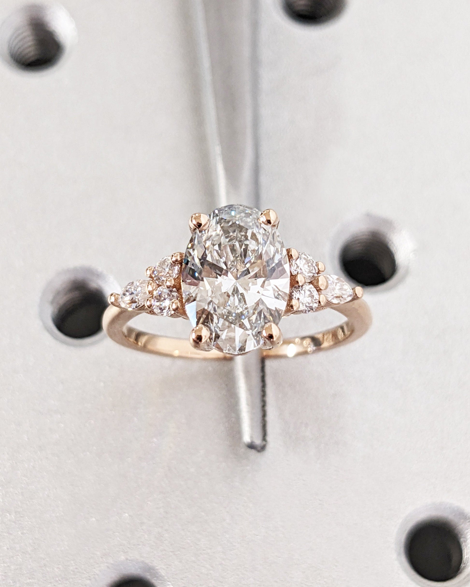 1.2 CT Round Solitaire Moissanite Engagement Ring