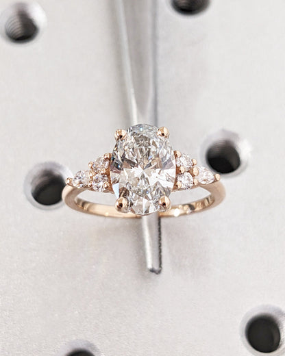 1.2 CT Round Solitaire Moissanite Engagement Ring