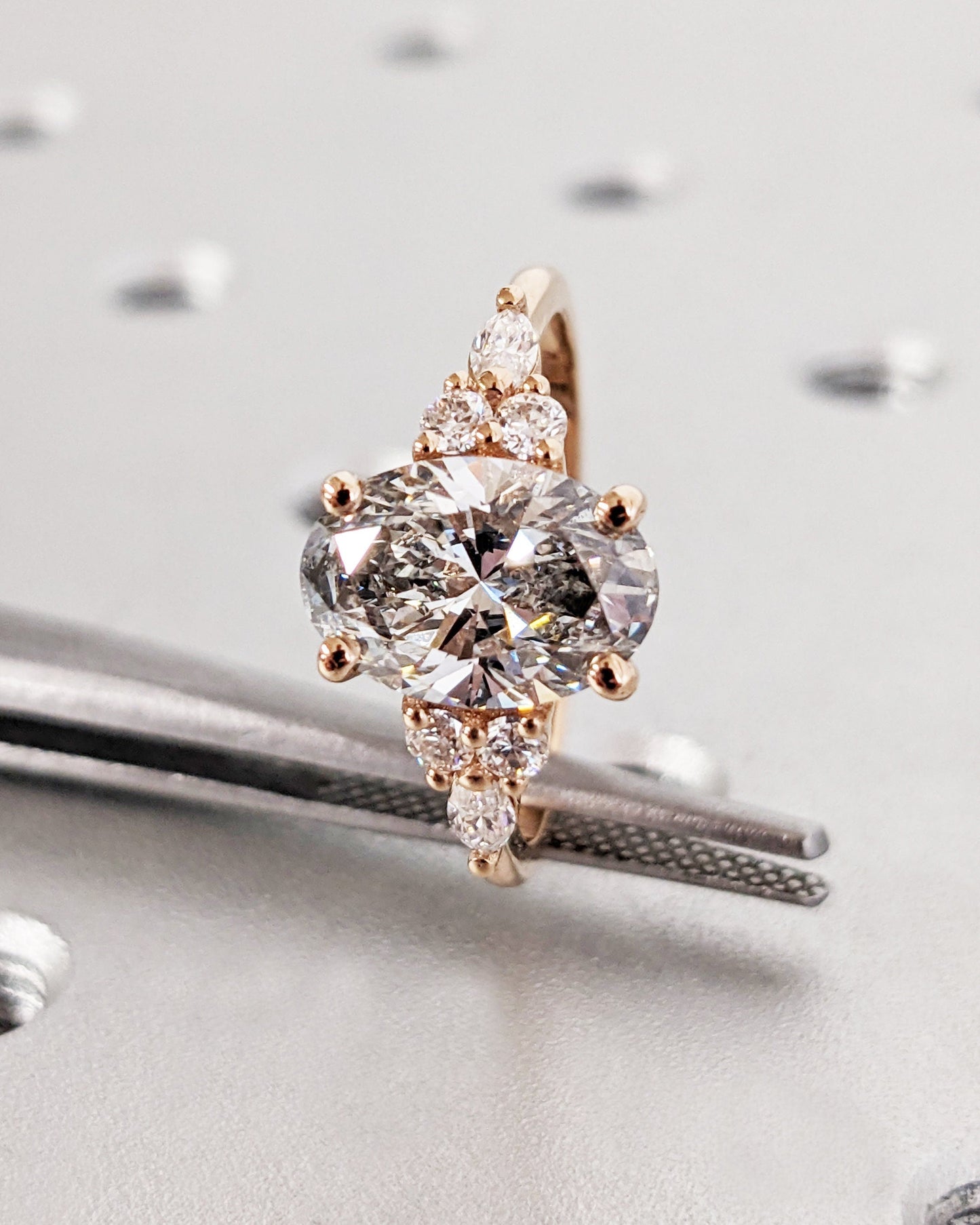 1.2 CT Round Solitaire Moissanite Engagement Ring