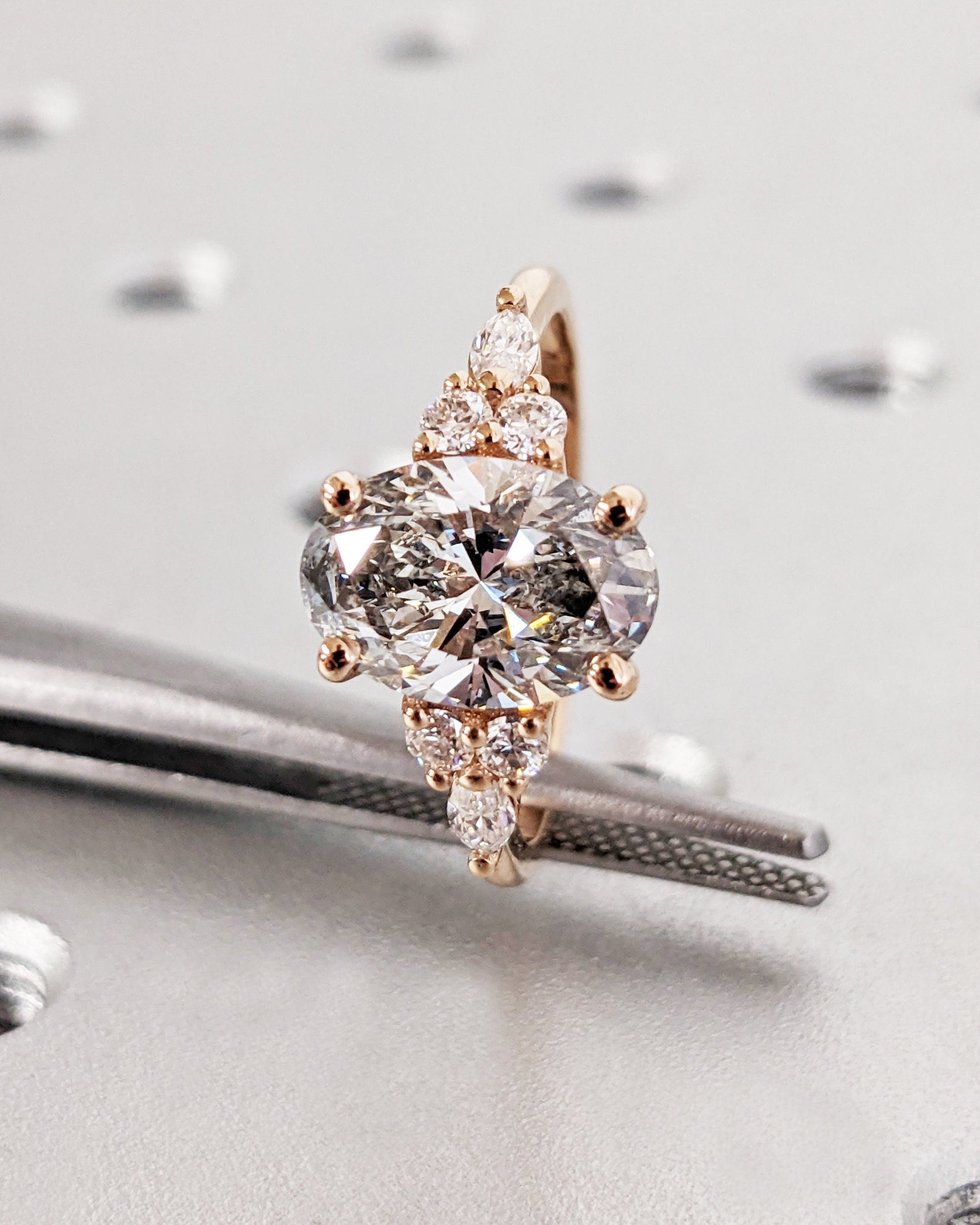 1.2 CT Round Solitaire Moissanite Engagement Ring