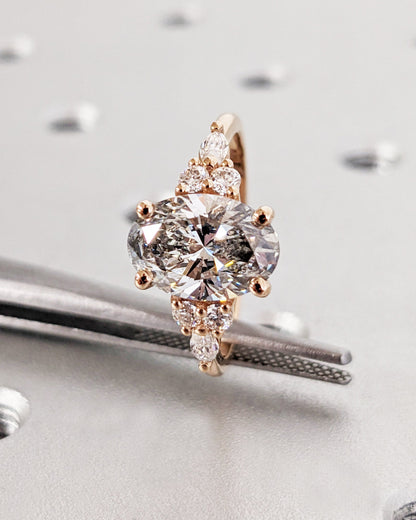 1.2 CT Round Solitaire Moissanite Engagement Ring