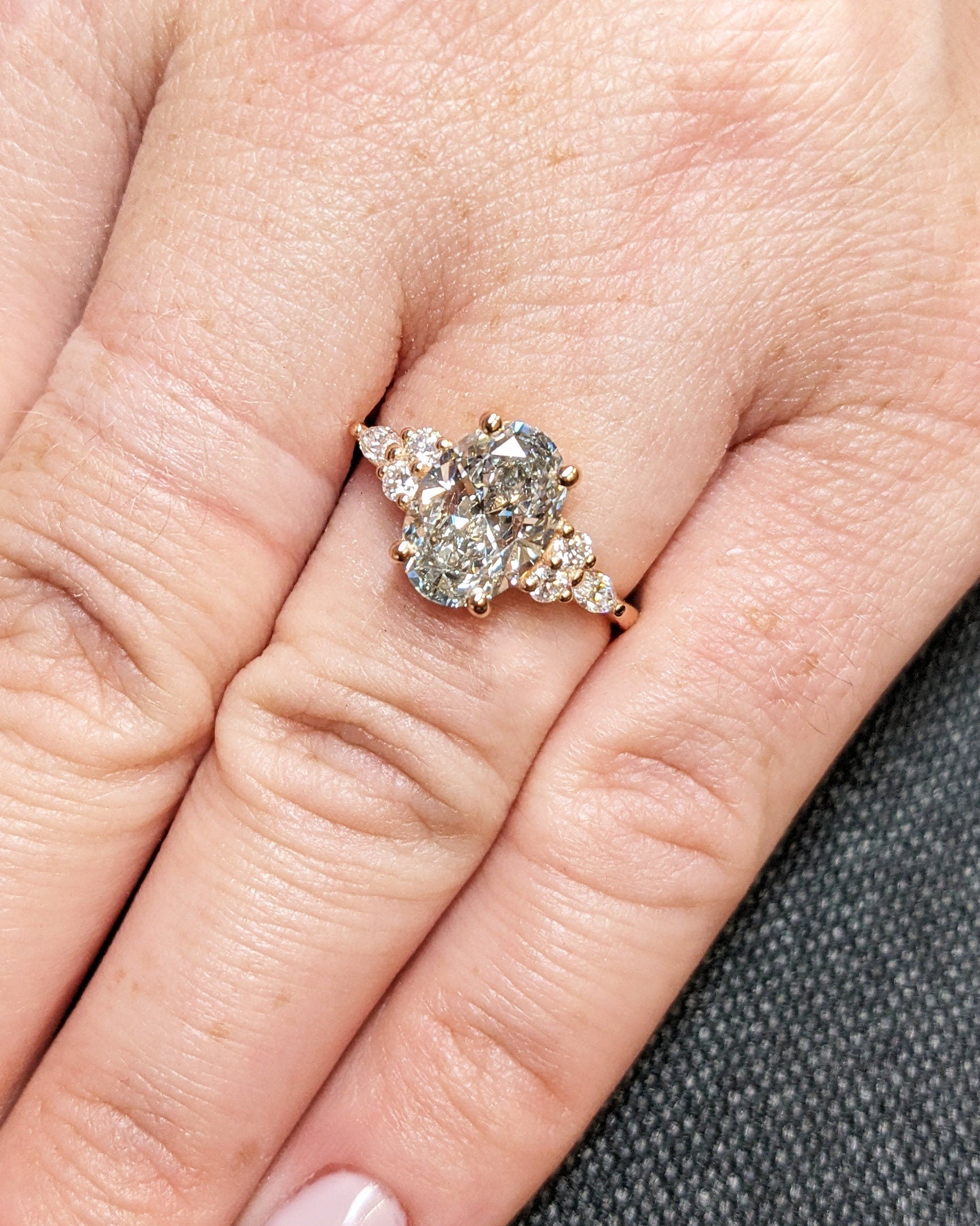 1.2 CT Round Solitaire Moissanite Engagement Ring
