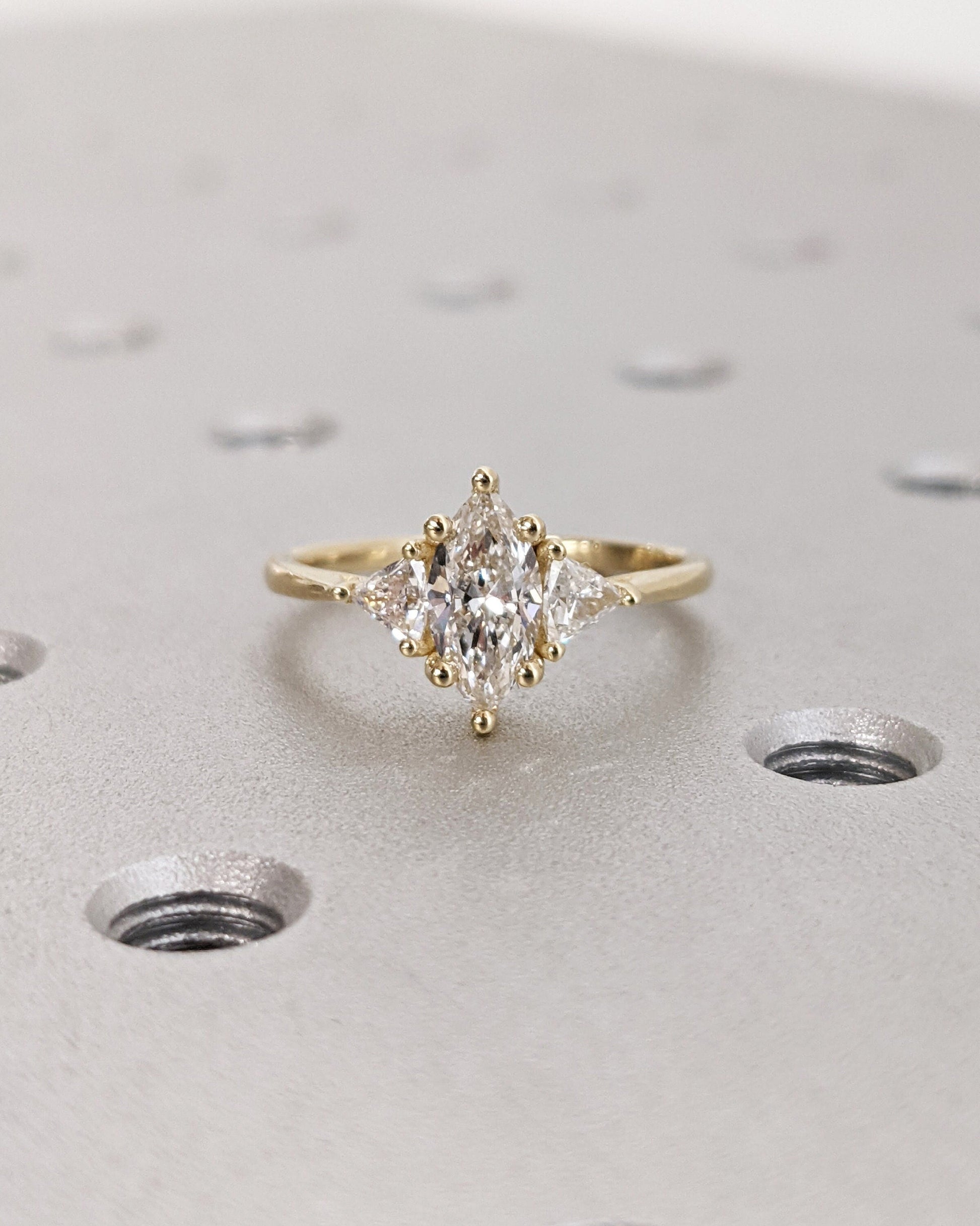 1.2 CT Round Solitaire Moissanite Engagement Ring