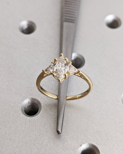 1.2 CT Round Solitaire Moissanite Engagement Ring