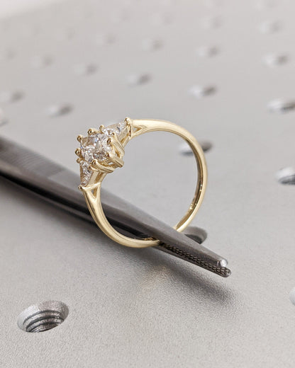 1.2 CT Round Solitaire Moissanite Engagement Ring